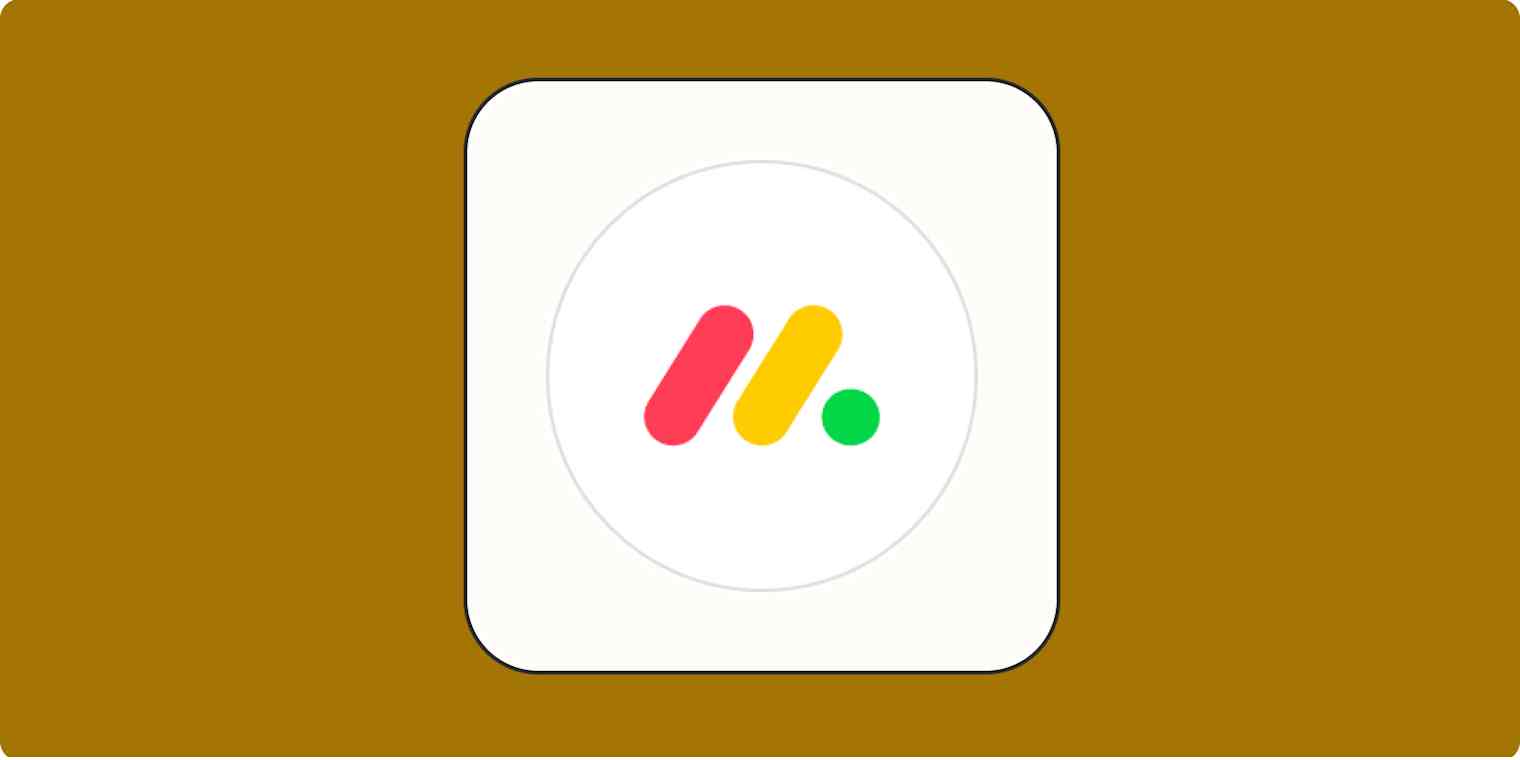Hero image with the monday.com logo