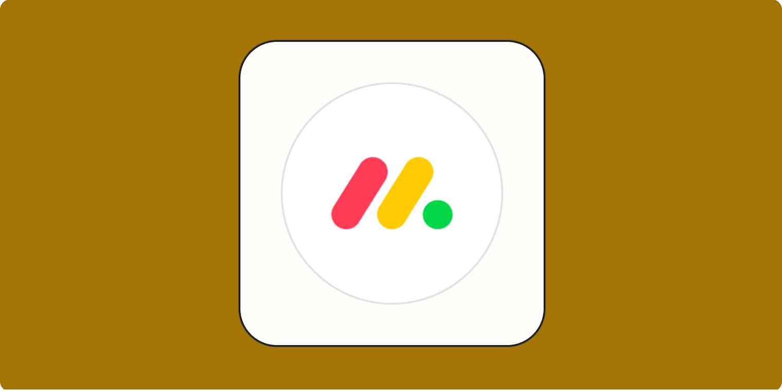 Hero image with the monday.com logo