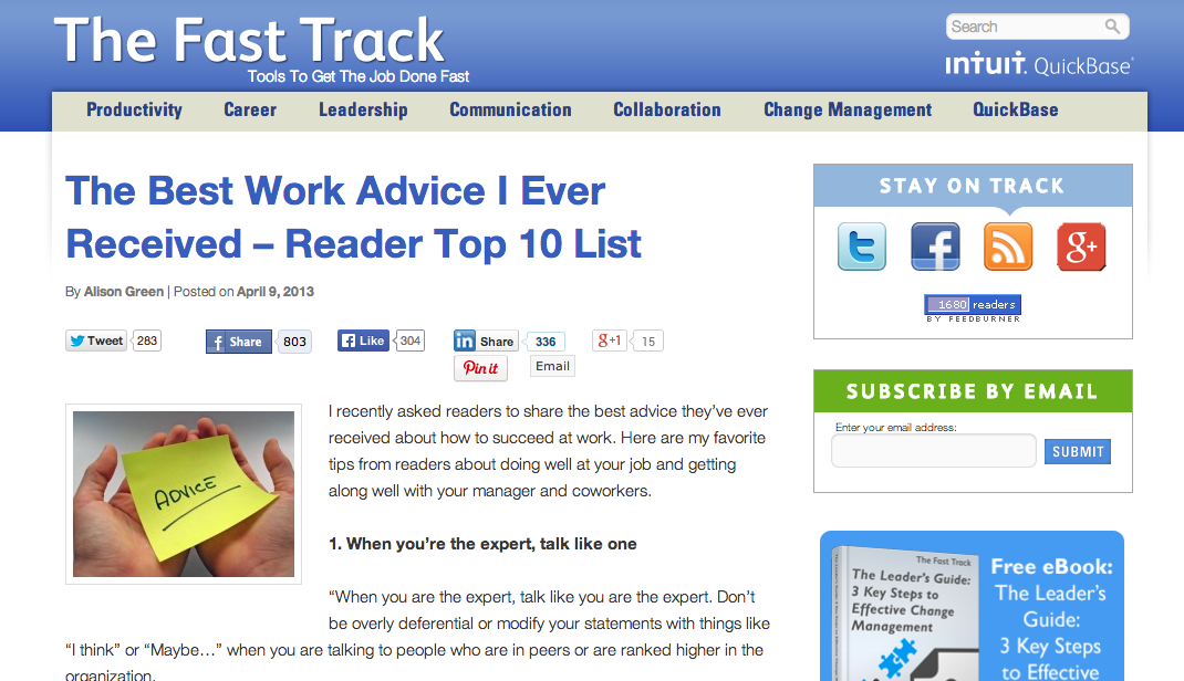 The Fast Track