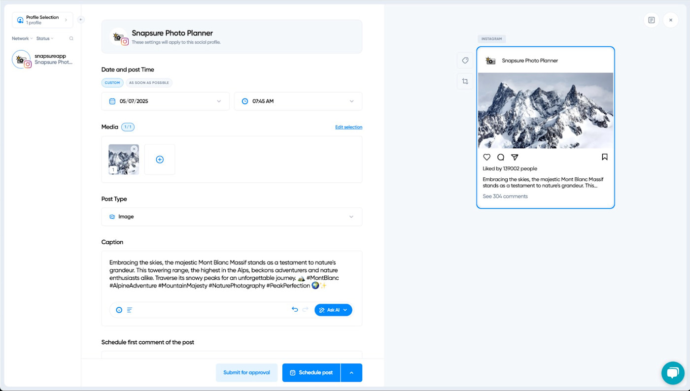 Iconosquare, the best professional Instagram scheduling app