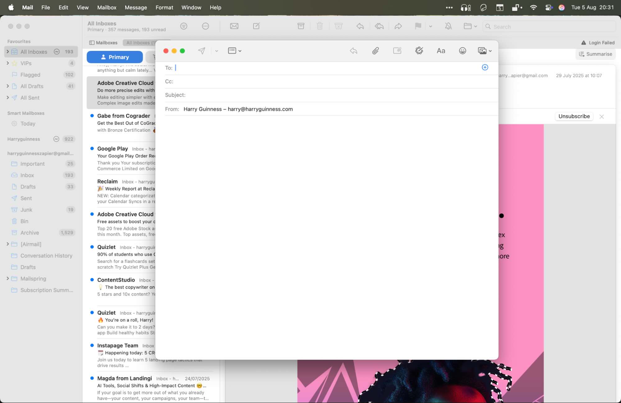 Apple Mail, our pick for the best Gmail alternative for iPhone and Mac users.