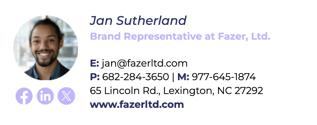 Basic email signature #2