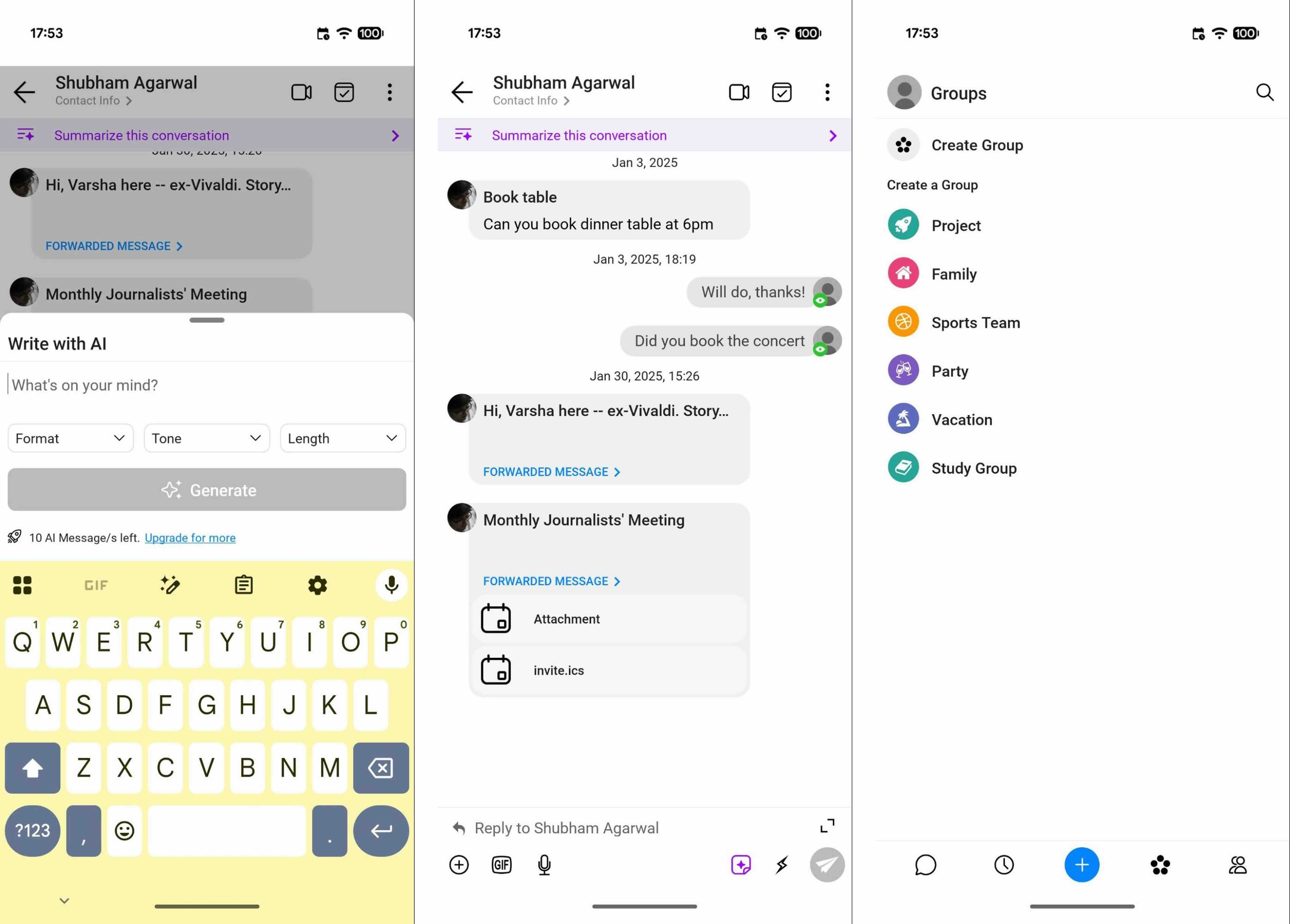 Spike, our pick for the best Android email app for conversational chat-style emailing