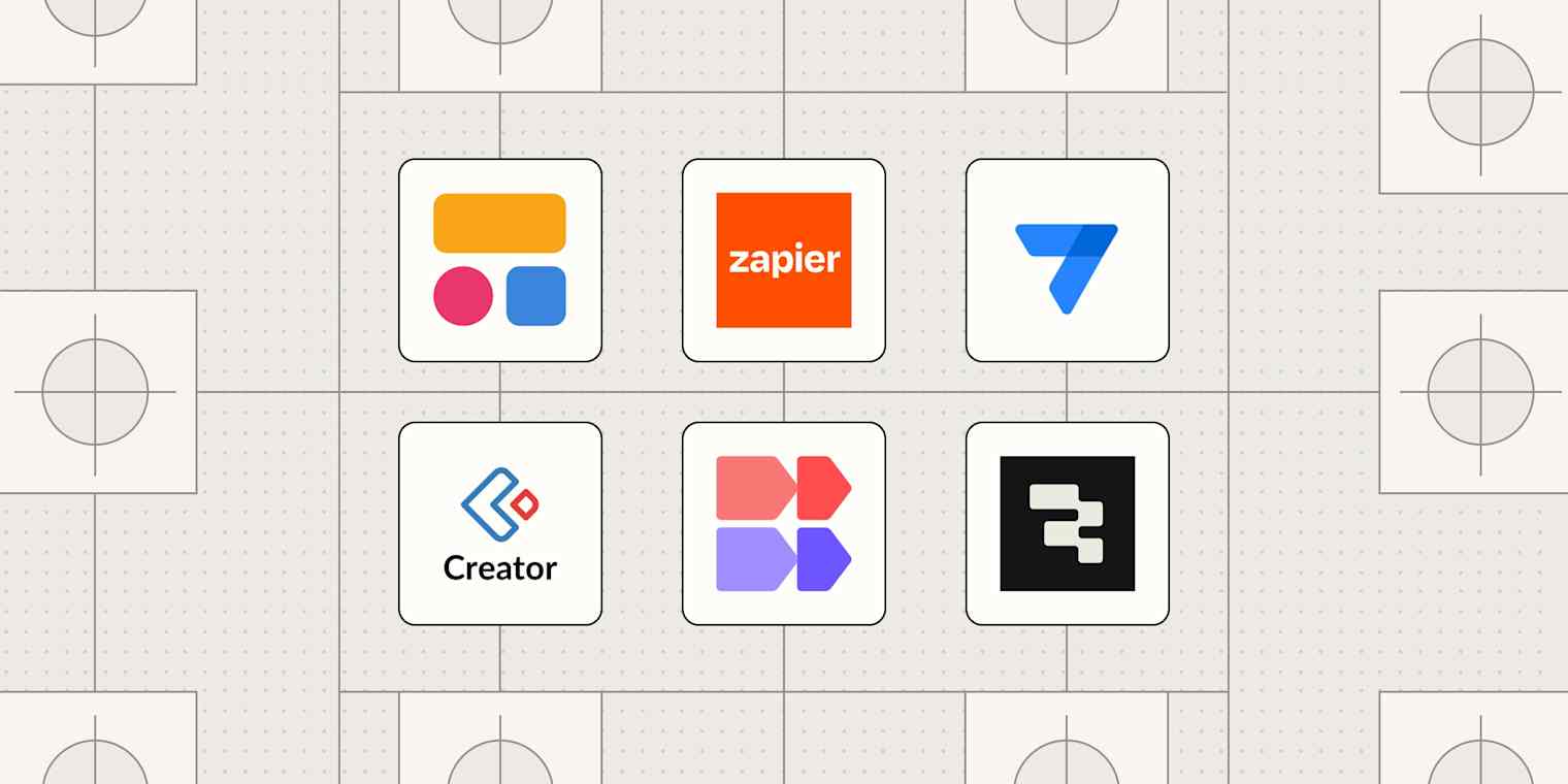 Hero image with the logos of the best internal tool builders