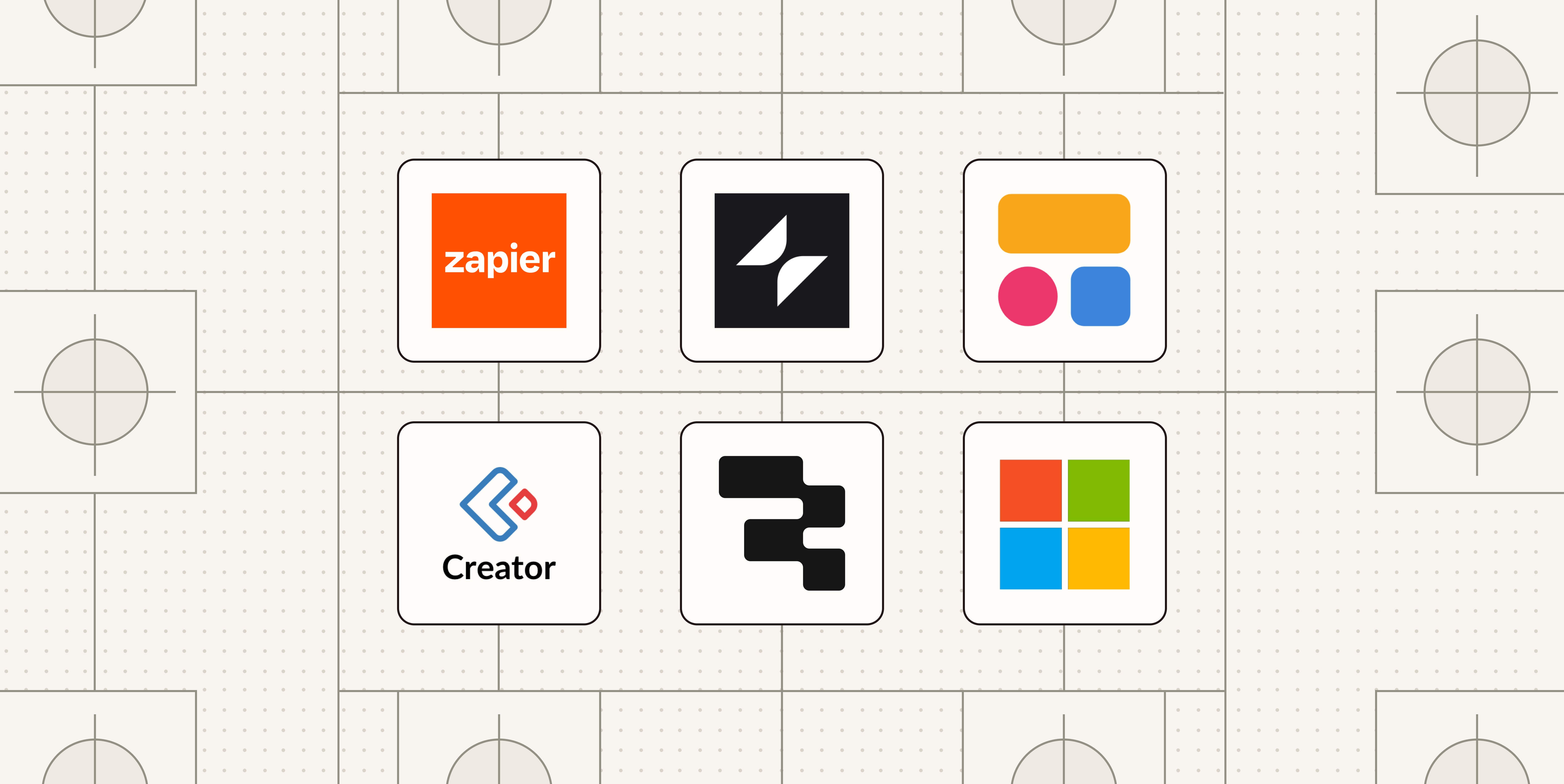 Hero image with the logos of the best internal tool builders