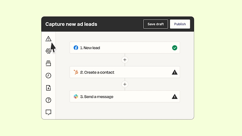 Test Zap steps in bulk from the sidebar within the Zap editor.