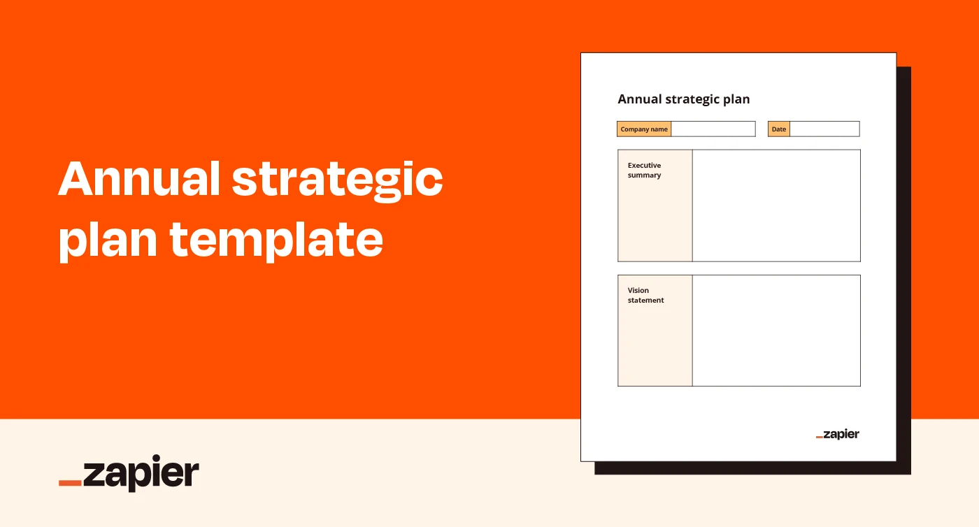 Image of an annual strategic plan template