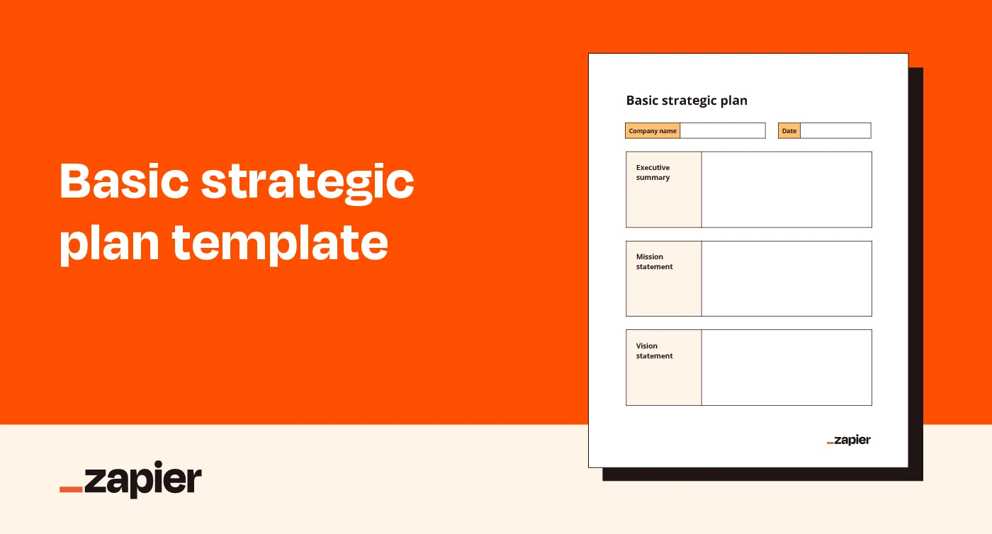 Image of the basic strategic plan template