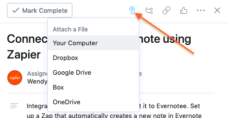 Paper clip icon