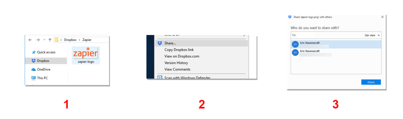 Share files from your computer
