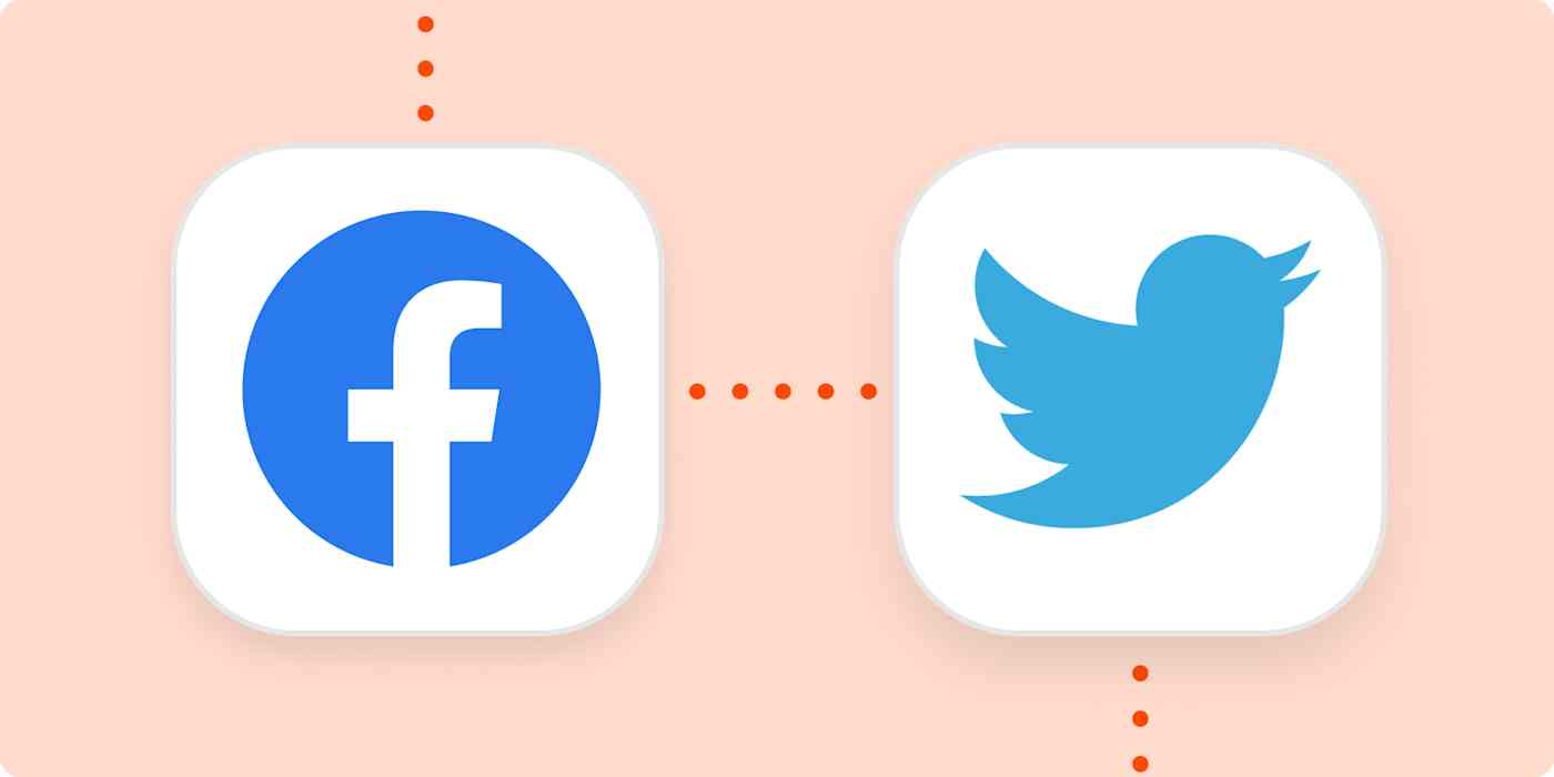 The Facebook and Twitter logos