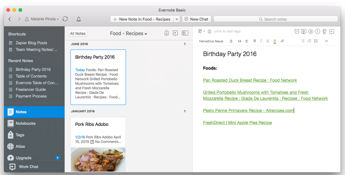 Add internal note links in Evernote