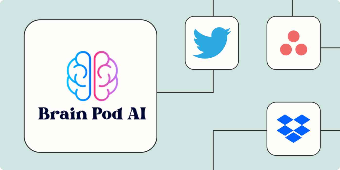 Screenshot of Brain Pod AI and other logos