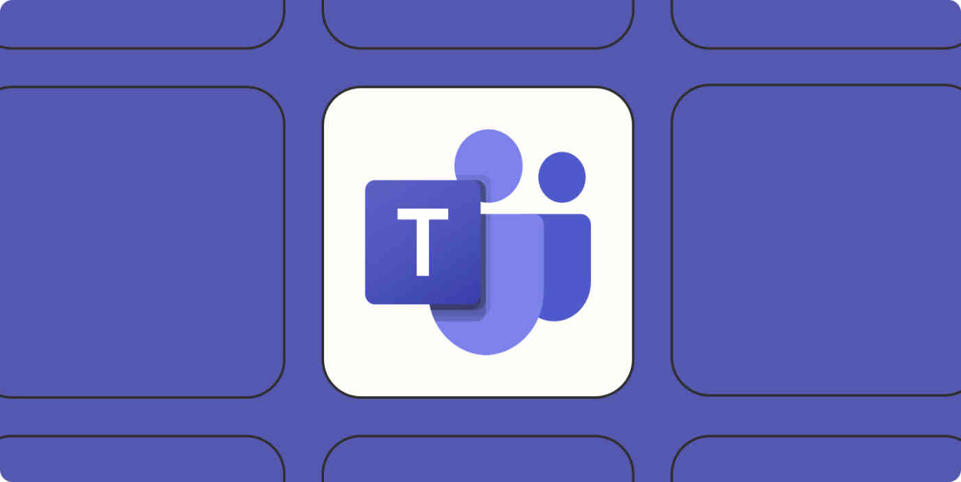 A hero image of the Microsoft Teams Events app logo on a purple background.