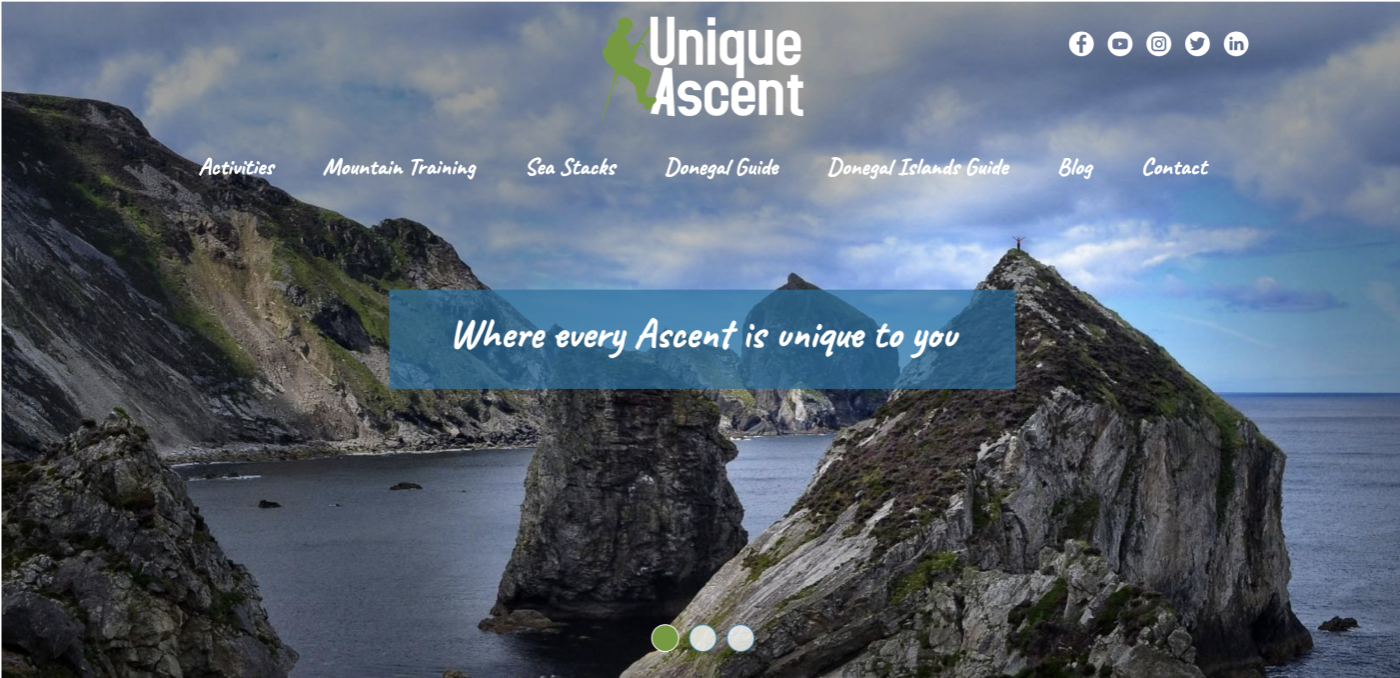 The Unique Ascent website