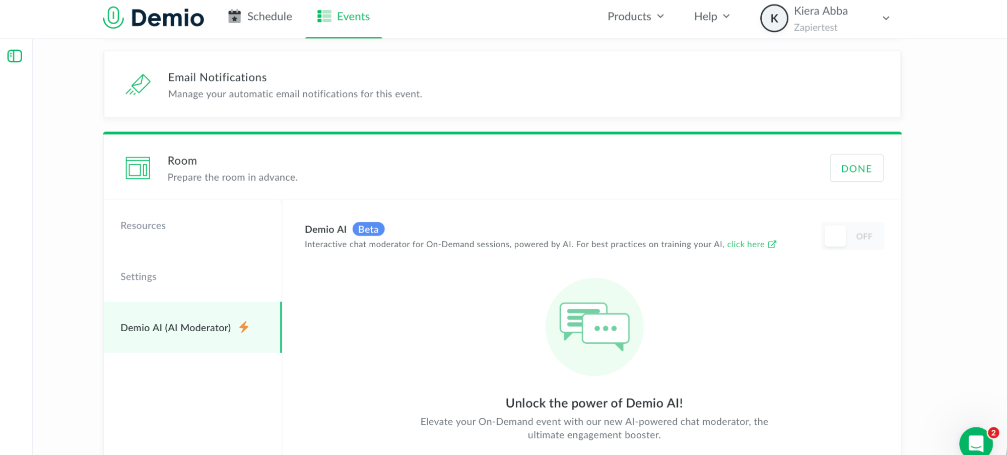 Demio, our pick for the best webinar software for a no-frills webinar experience
