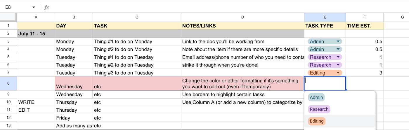 You'll want to get through your to-do list when you have templates that  look like these