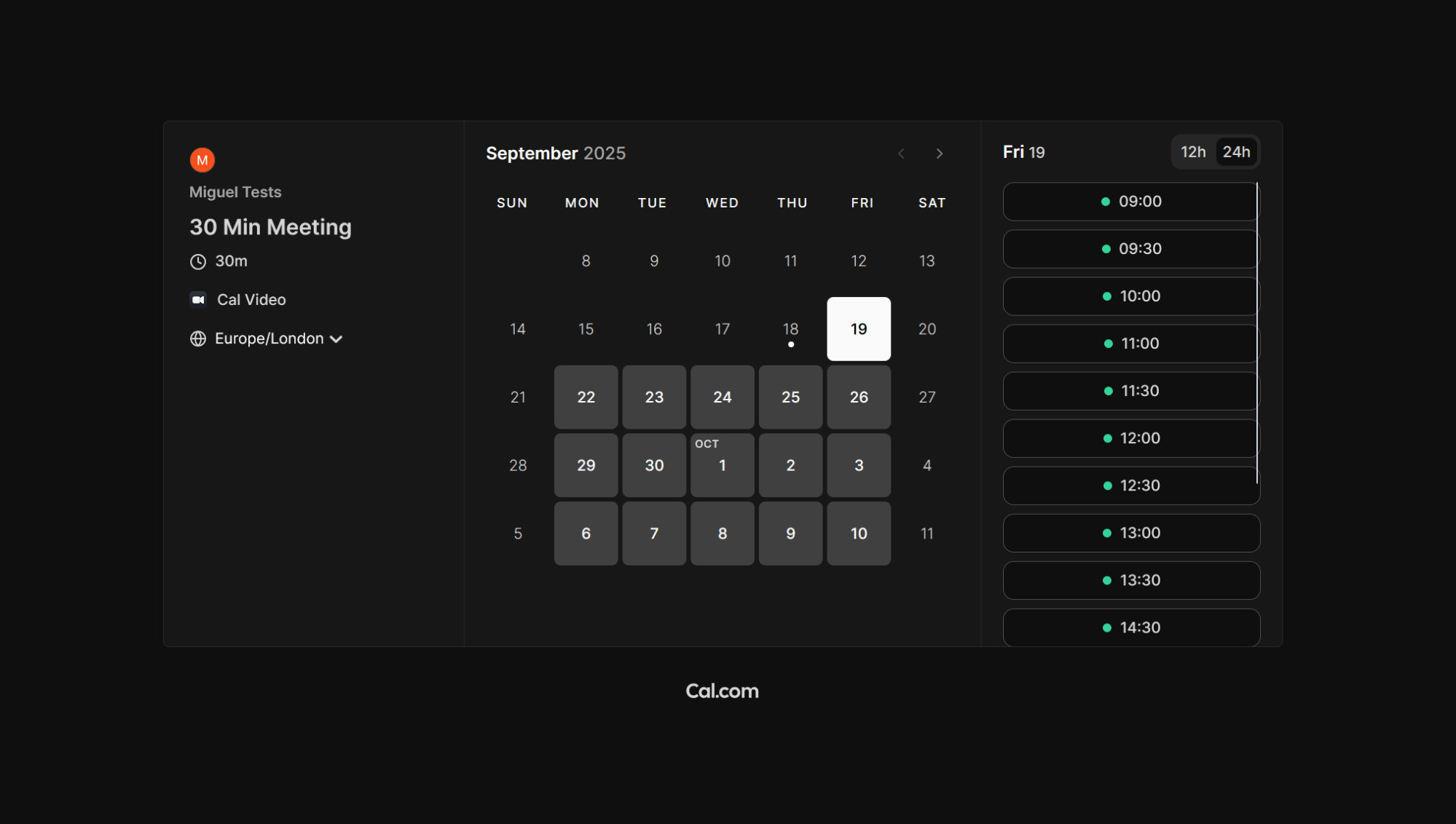Cal.com, our pick for the best meeting scheduler for maximum flexibility