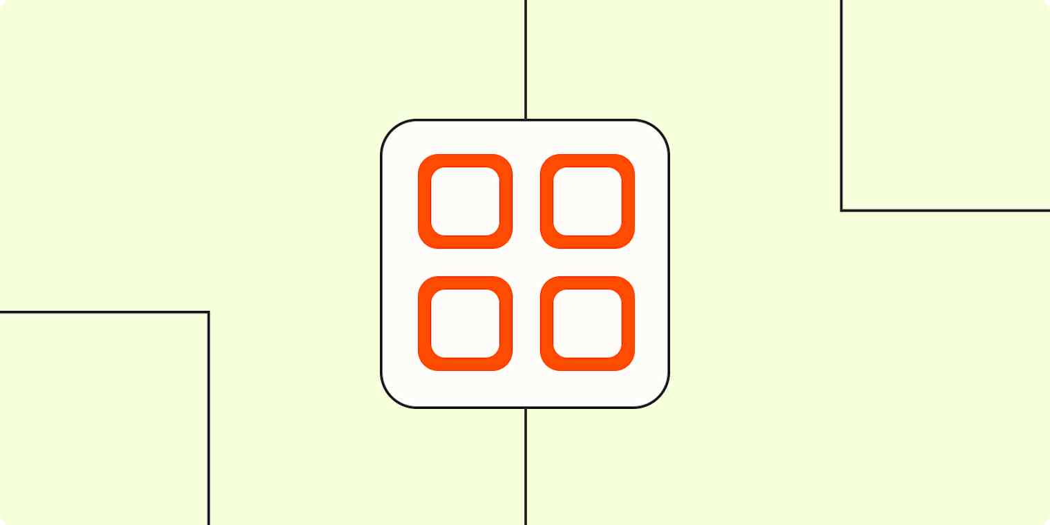 Hero image with an icon of apps