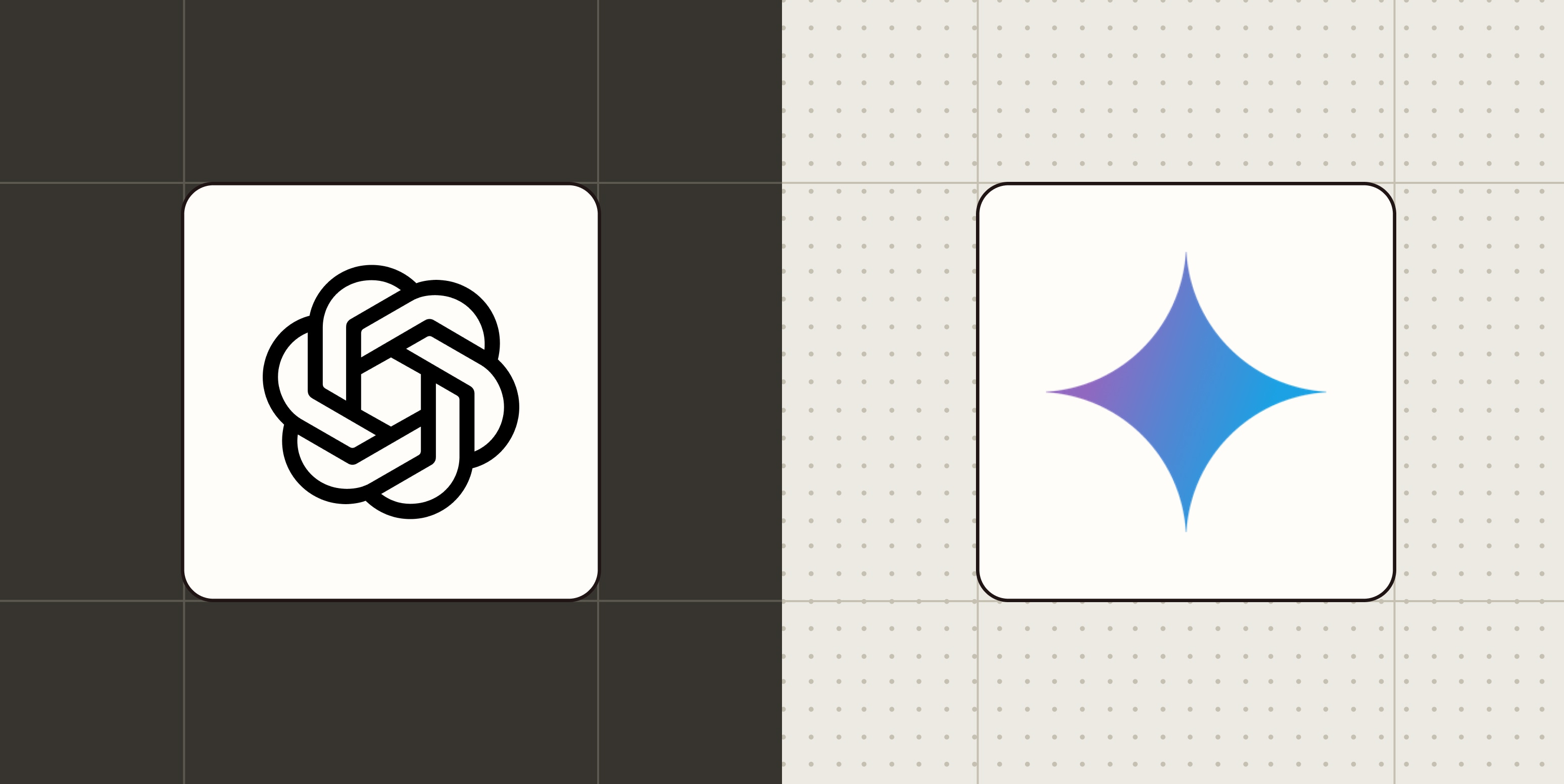 Hero image with the ChatGPT and Gemini logos