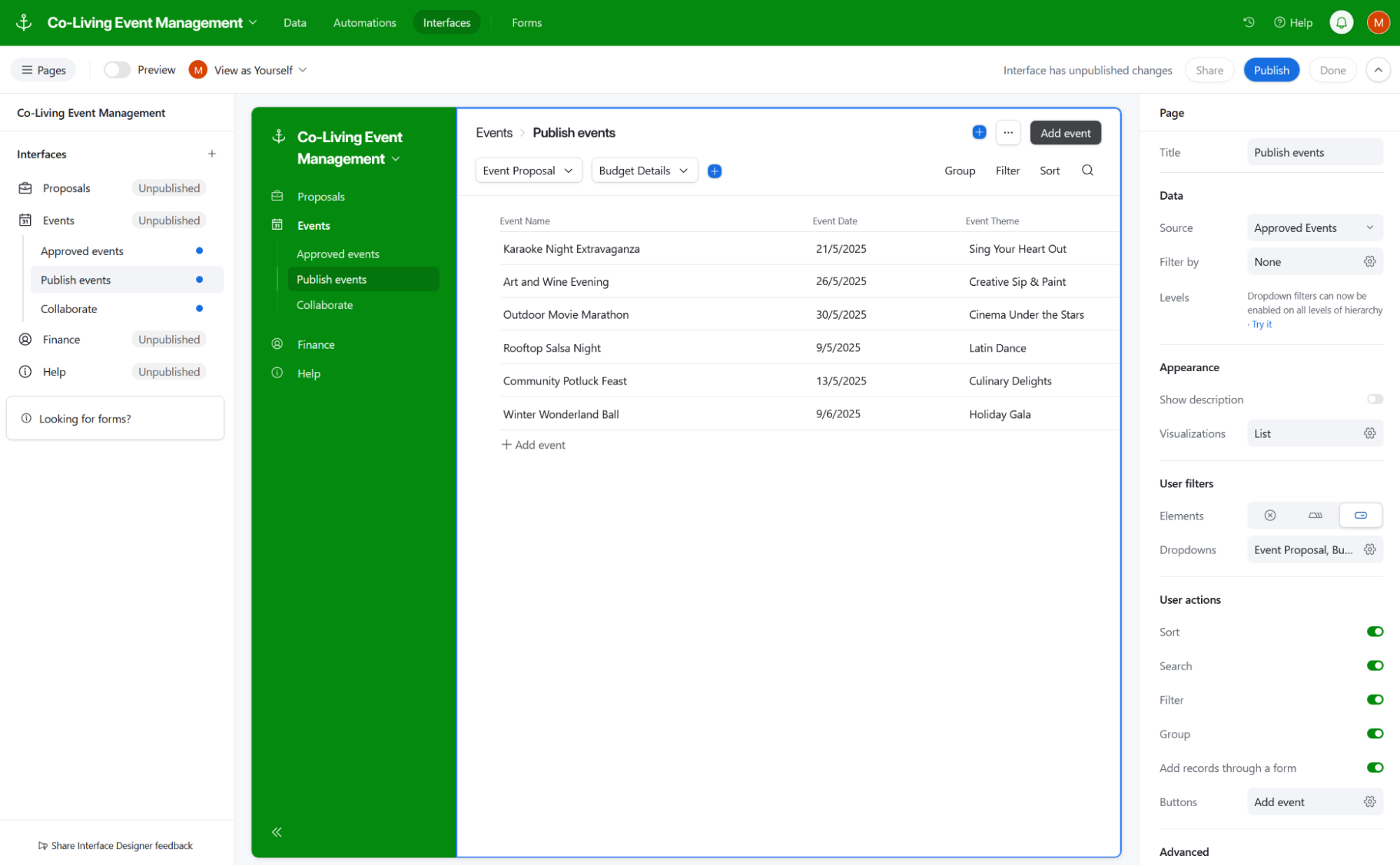Airtable, our pick for the best database software for people who use spreadsheets for everything