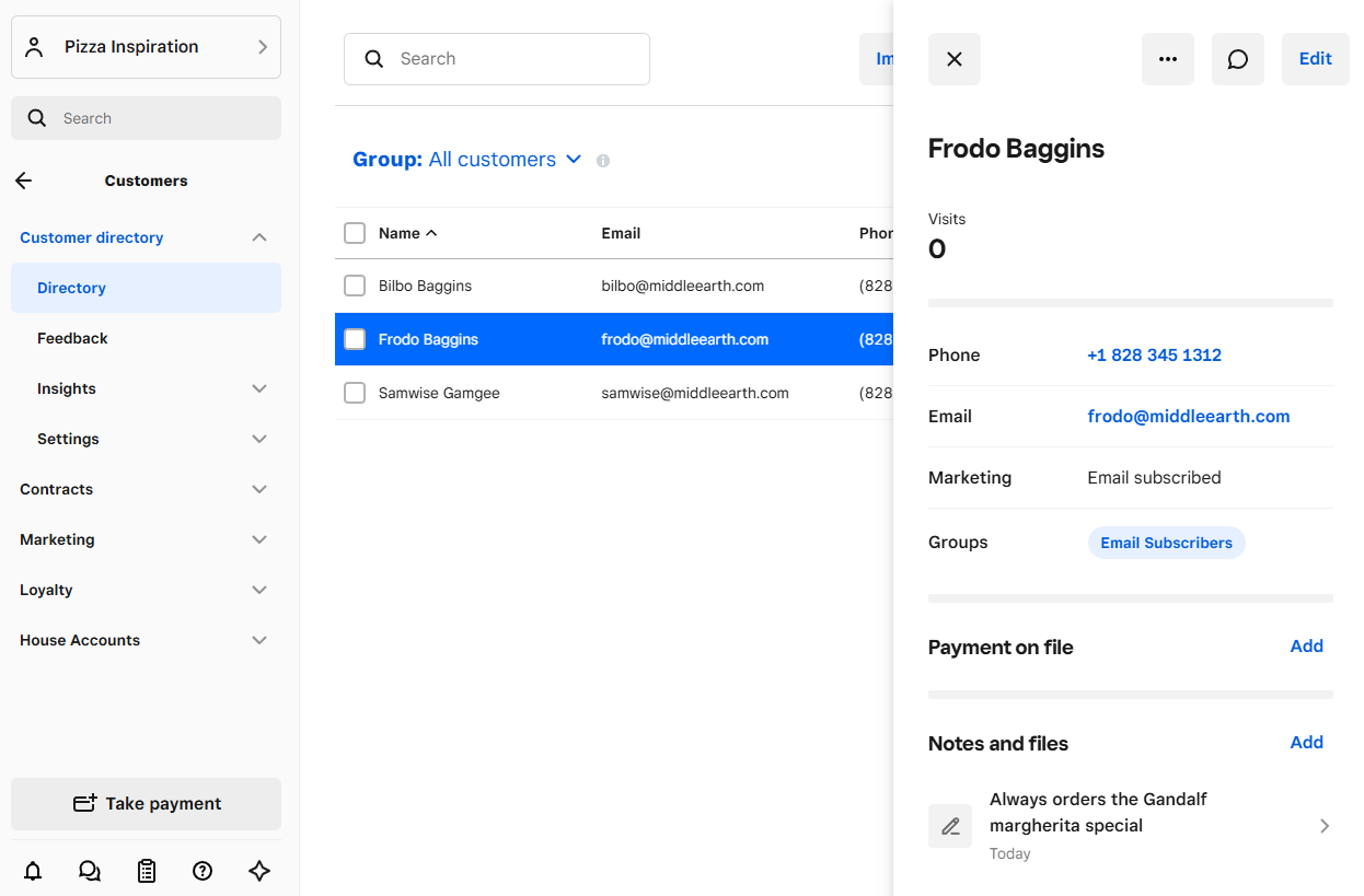 Square's marketing hub