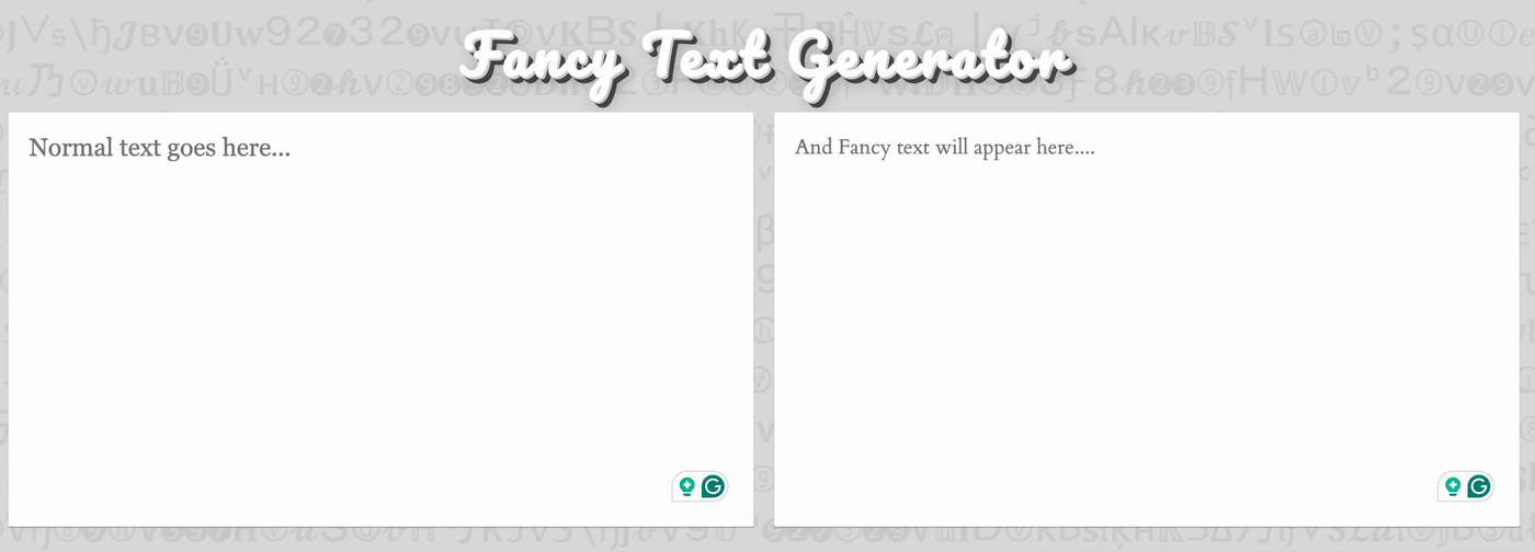 Pasting text into a fancy text generator, copying text in a new font, and pasting it into a Notion page.