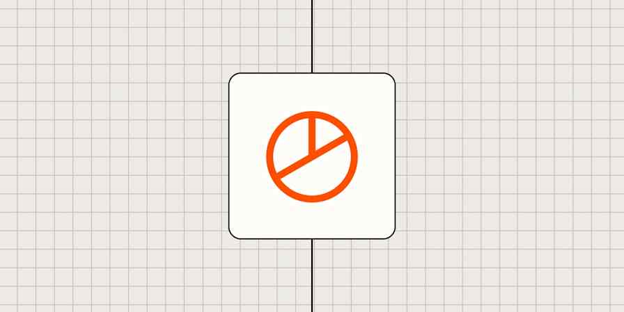 Hero image with a logo of a pie chart