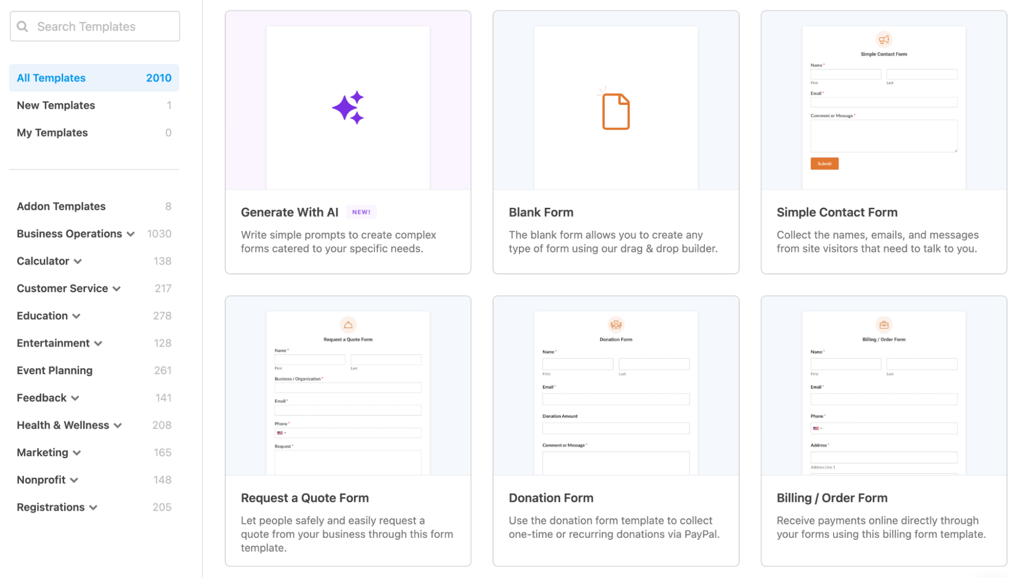 WPForms, our pick for the best WordPress form plugin for flexibility and practicality