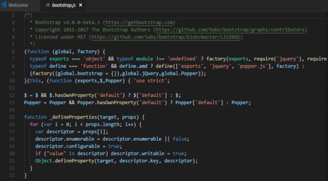 Bootstrap screenshot