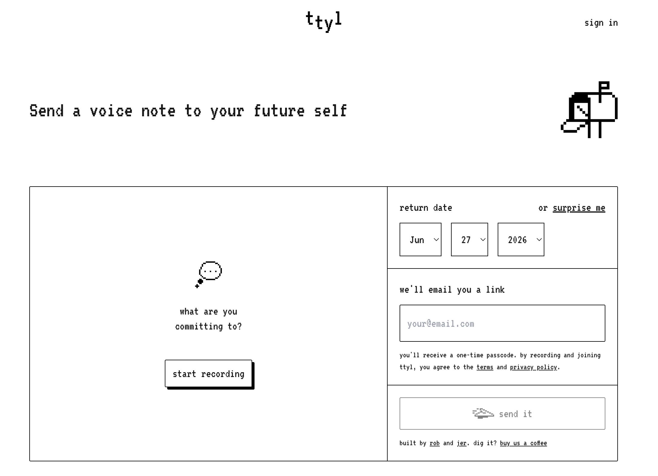 The ttyl website