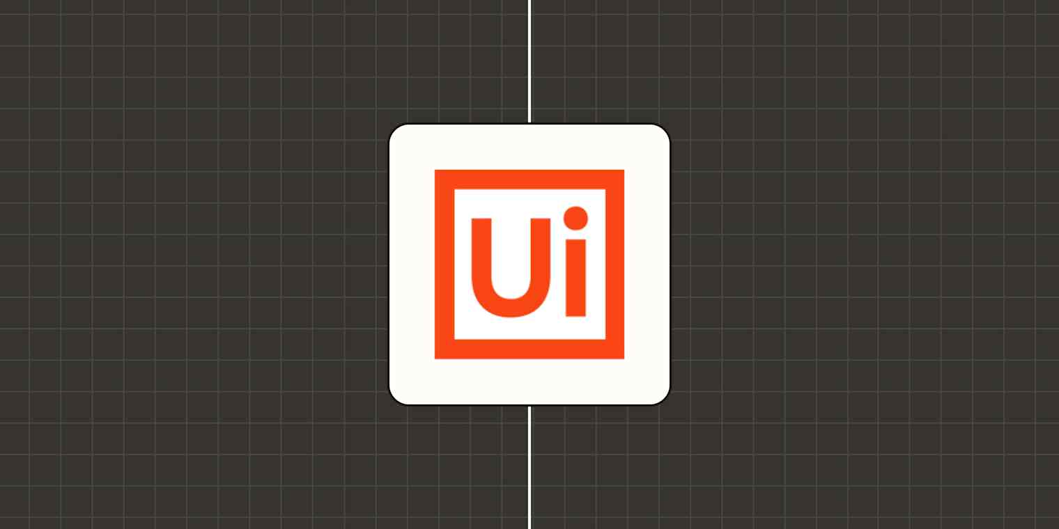 Hero image with the logo of UiPath