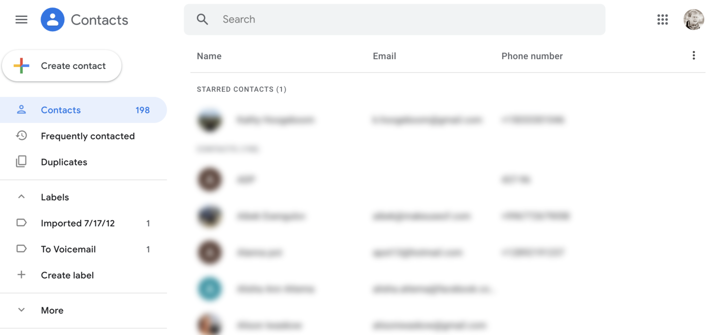 Google Contacts