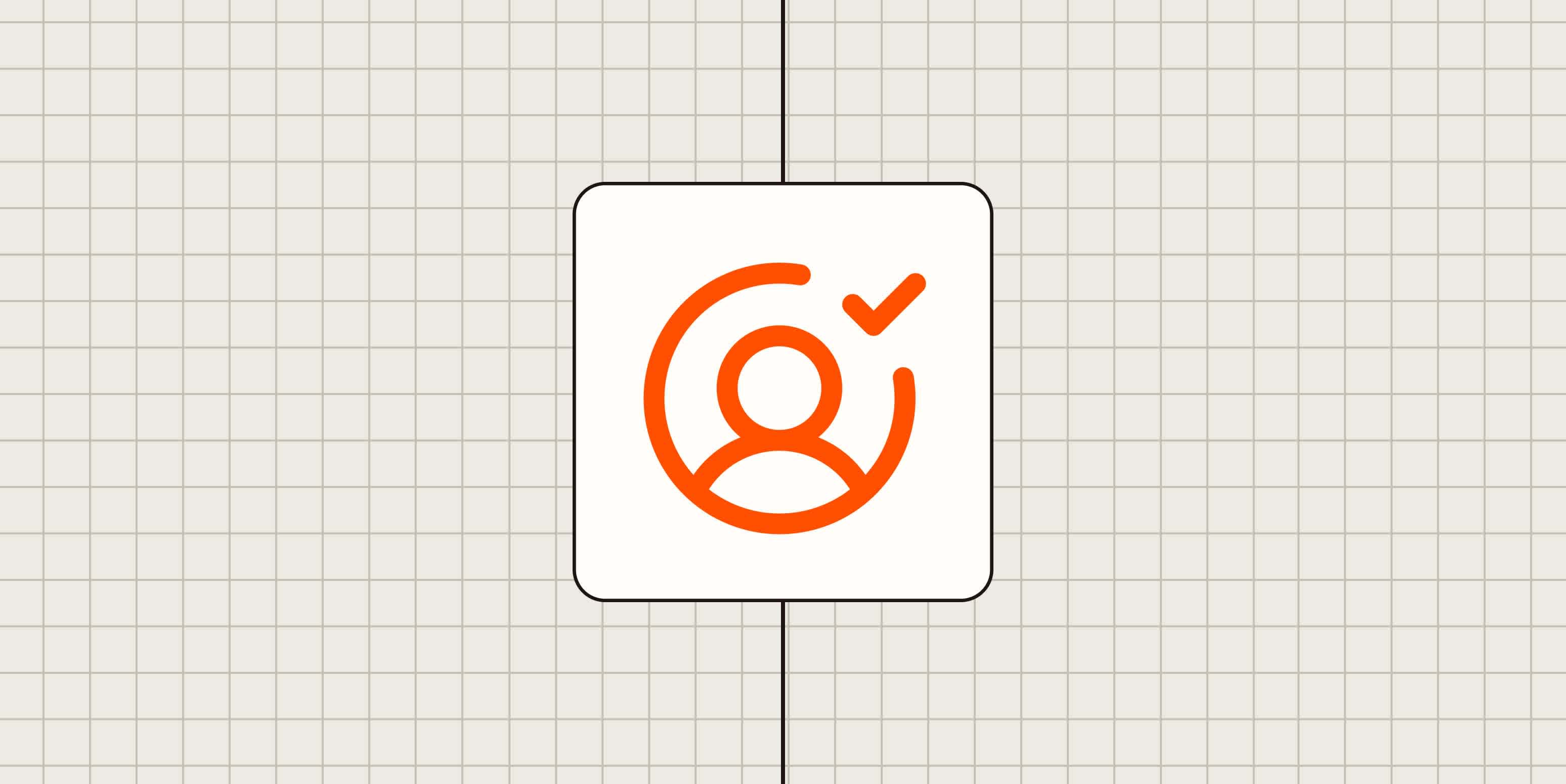 Hero image with an icon representing human approval