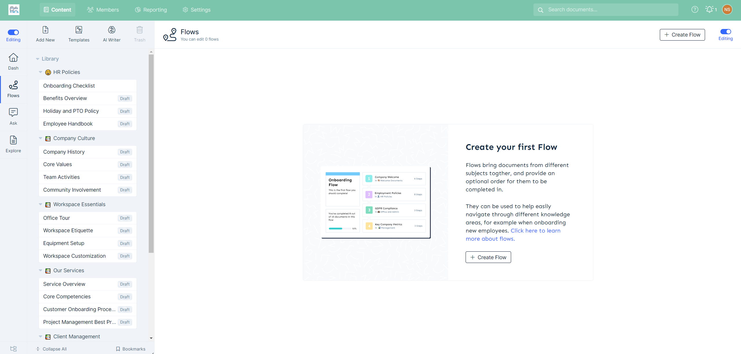 Waybook, nuestra elección del mejor software de incorporación de empleados para equipos que necesitan un nuevo hogar para documentos y flujos de trabajo.