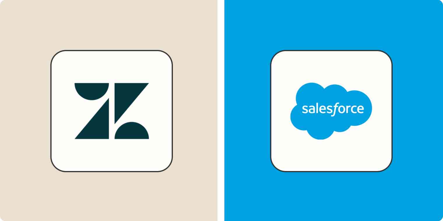 Hero image with the Zendesk and Salesforce hero images