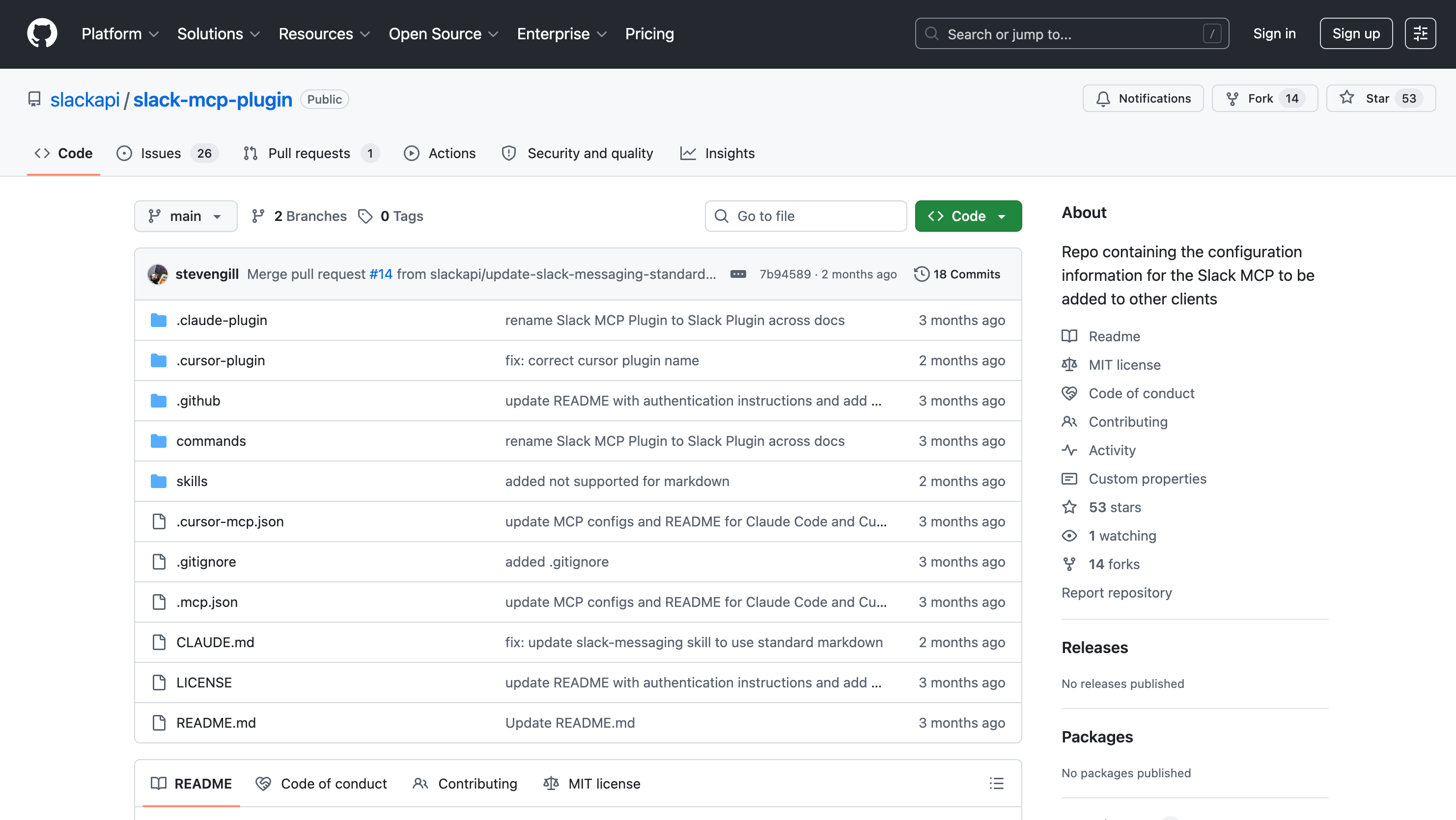 Slack MCP server for team communication