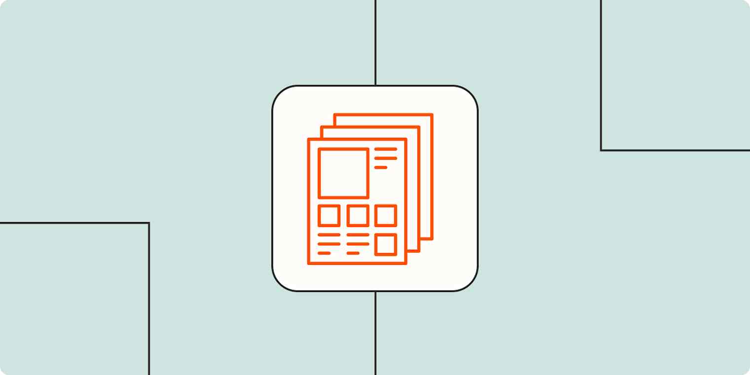 Hero image with an icon representing a portfolio