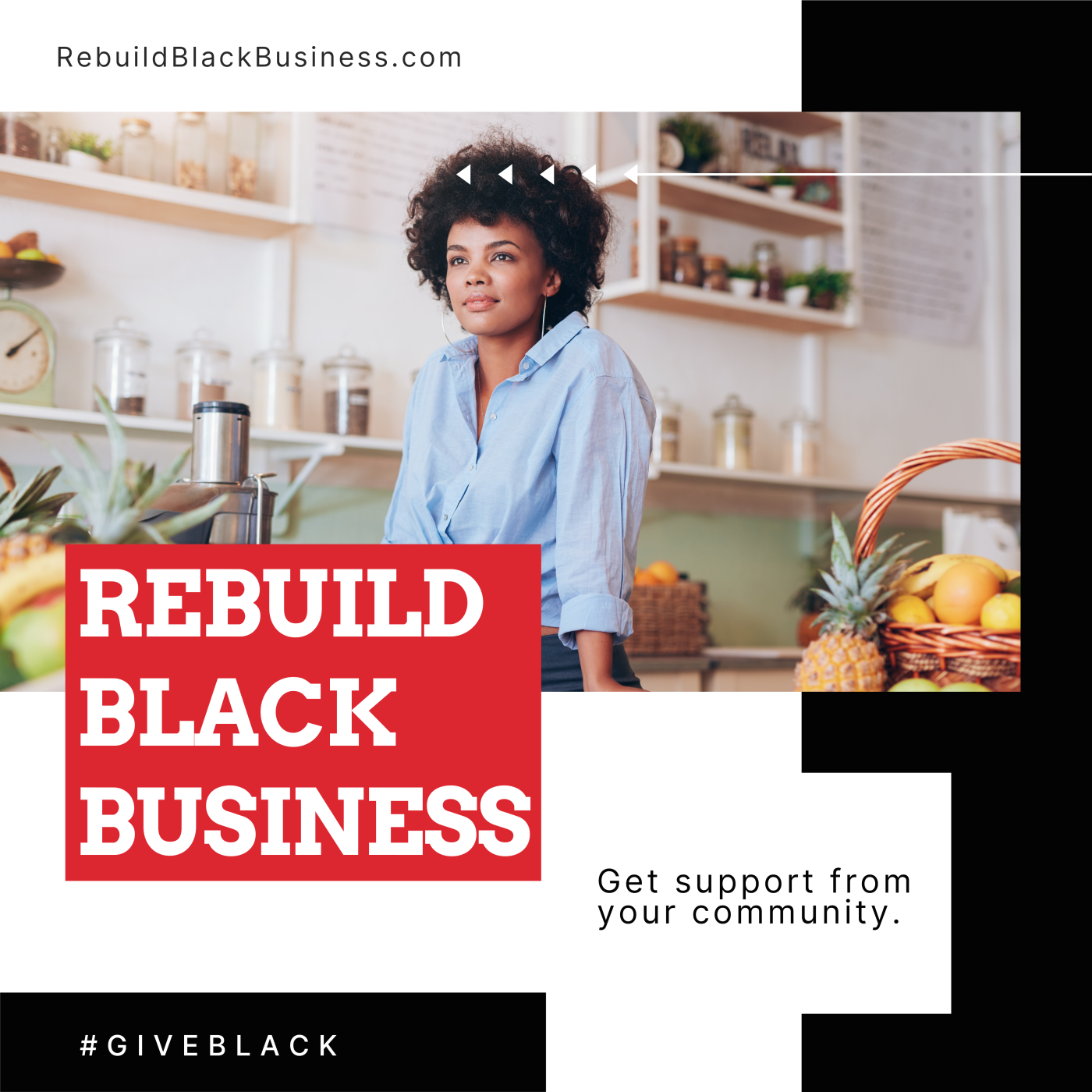 RebuildBlackBusiness.com marketing poster