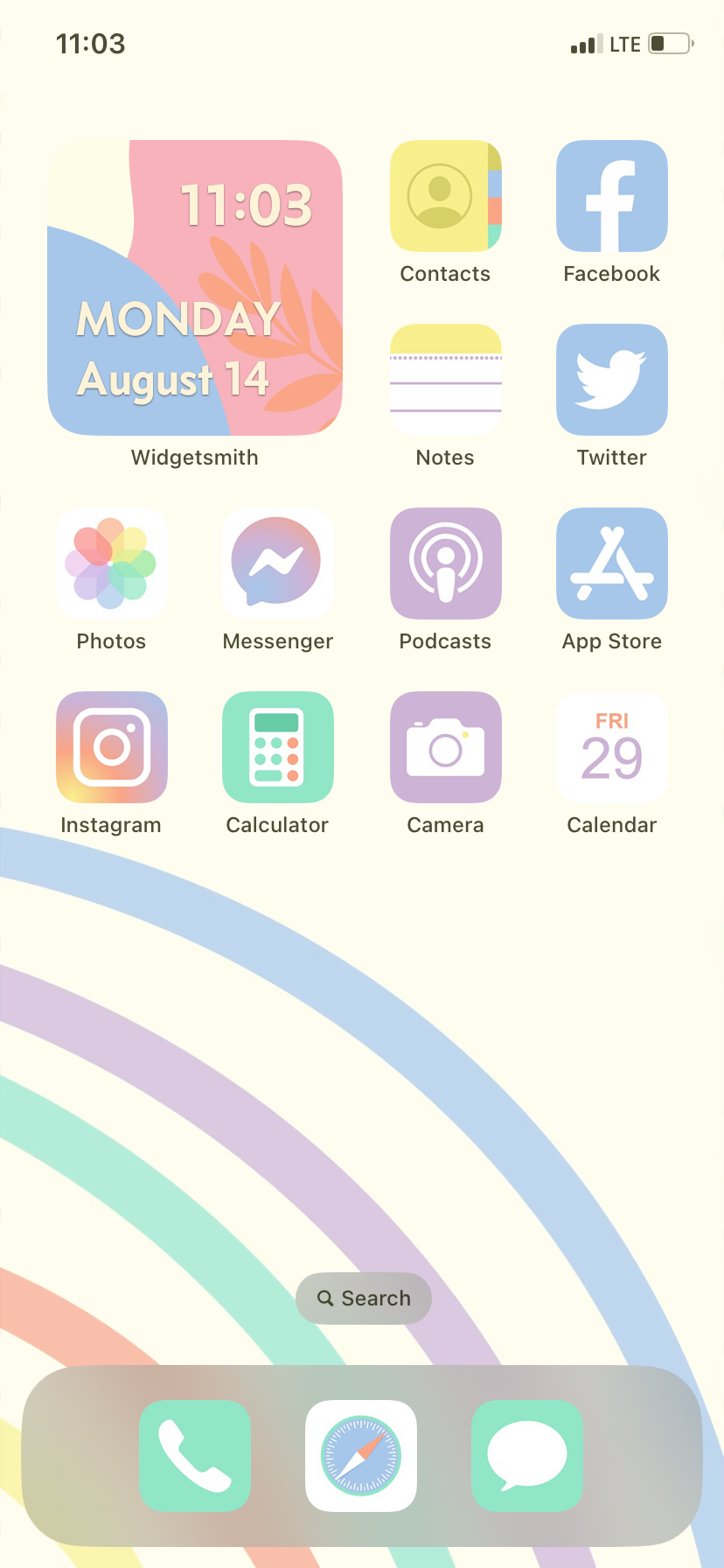 Kawaii Aesthetic iPhone Icon Set With Widgets and Wallpapers 