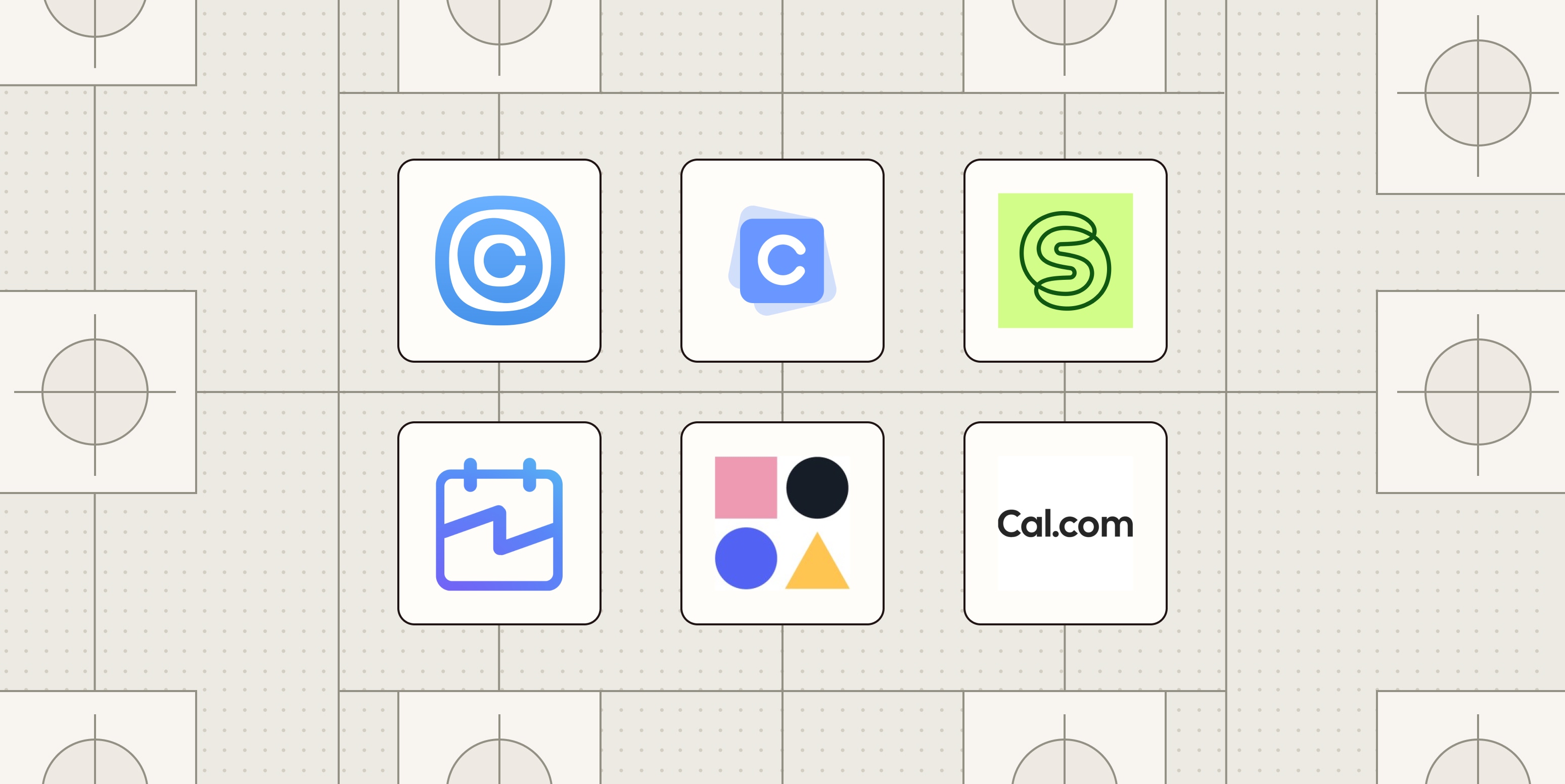 Image de héros avec les logos des meilleurs organisateurs de réunions