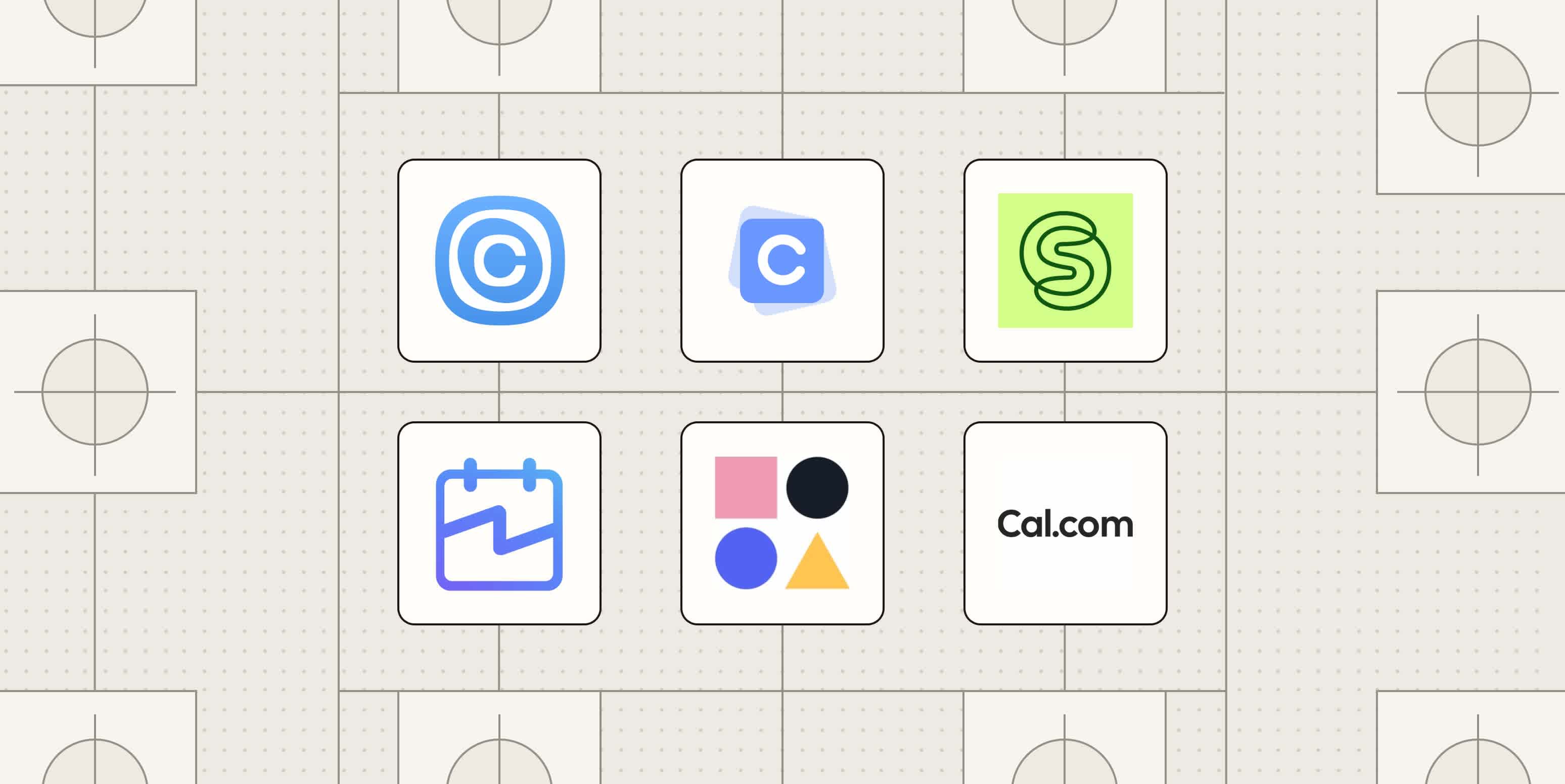 Hero image with the logos of the best meeting schedulers