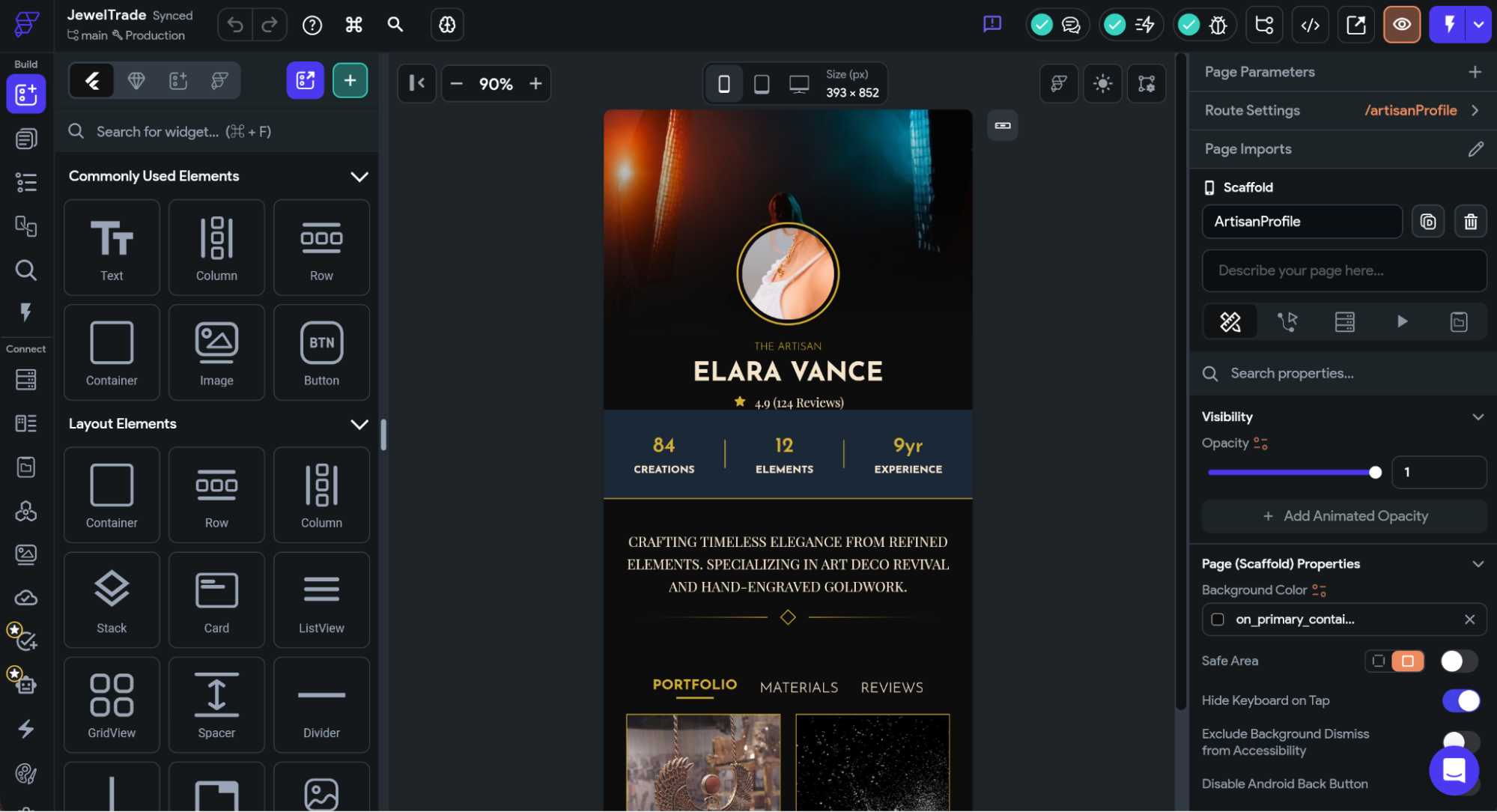 FlutterFlow, our pick for the best no-code app builder for creating apps for multiple platforms