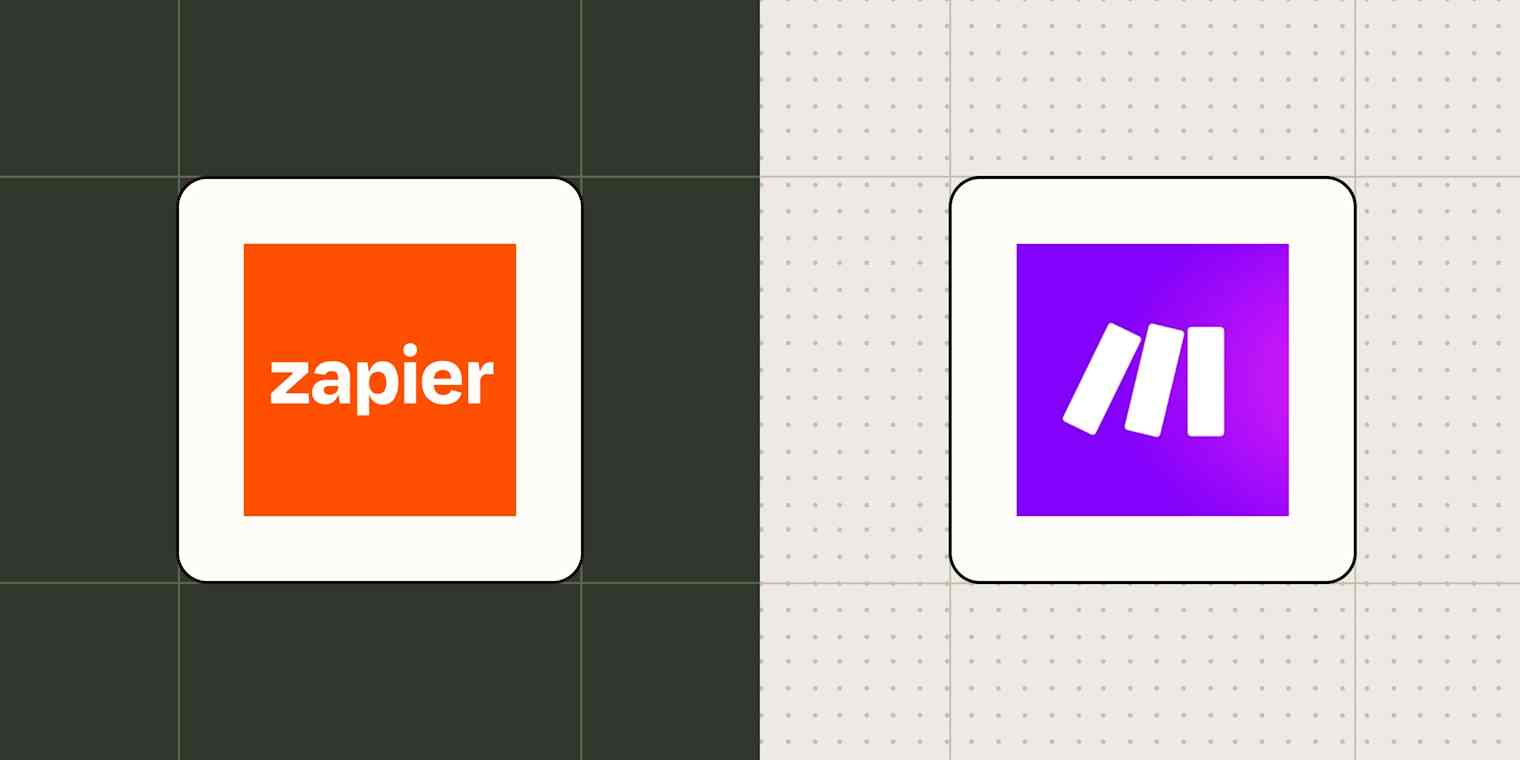 Hero image with the Zapier and Make logos