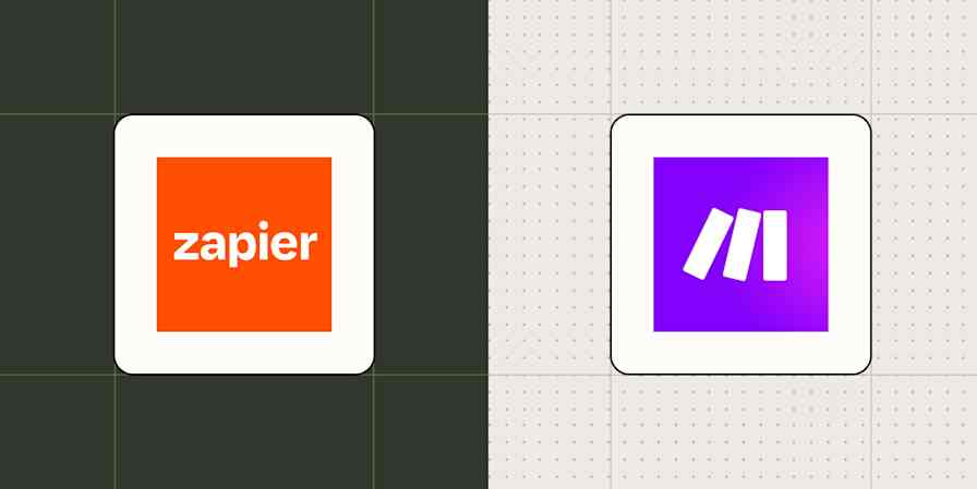 Hero image with the Zapier and Make logos