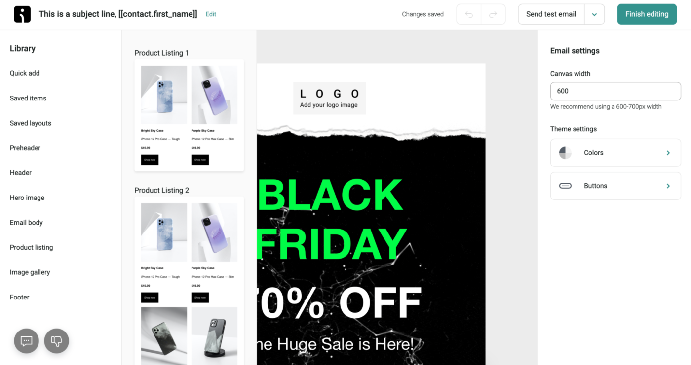 Omnisend, our pick for the best free email marketing tool for eCommerce businesses