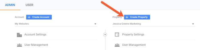 how to find google analytics web property id