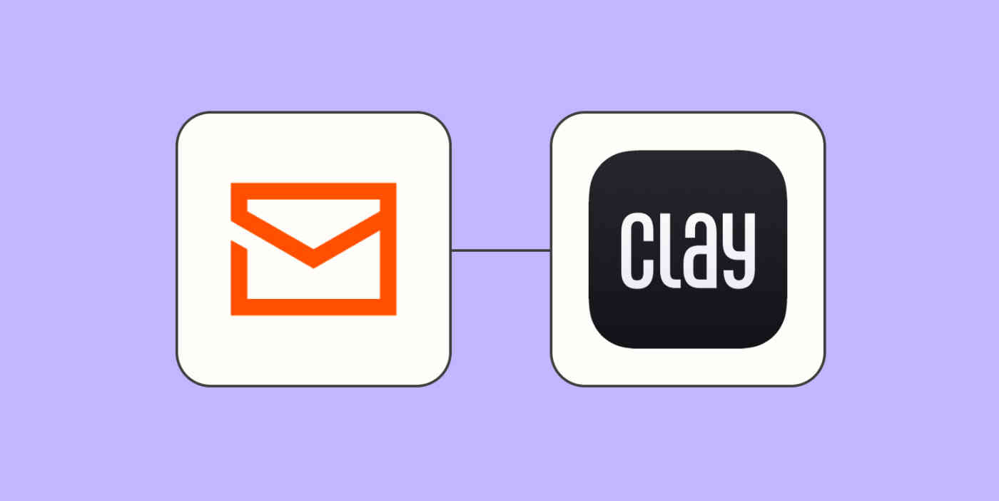 Hero of Email by Zapier and Clay.earth app logos.