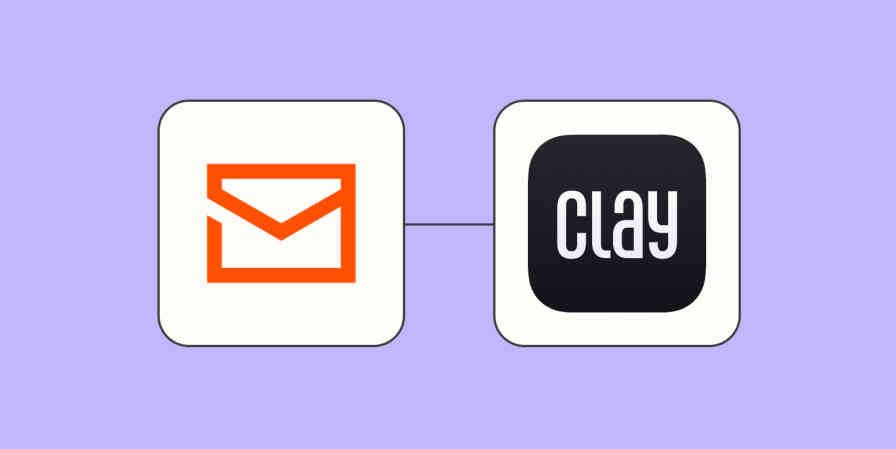 Hero of Email by Zapier and Clay.earth app logos.