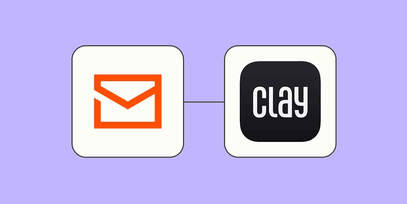 Hero of Email by Zapier and Clay.earth app logos.